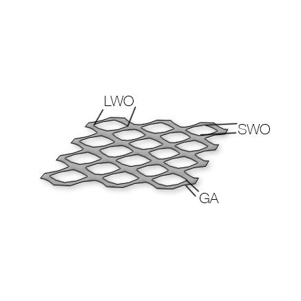 Walkway Grating 3# X Width.187 (opening size: Lwo 3.44'' Swo .940'')