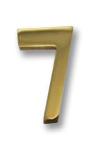 ( 7 ) 4" Brass Number