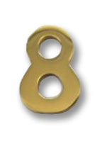 ( 8 ) 4" Brass Number